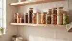 Stilvoll Ordnung: Vorratsgläser mit Holzdeckel stapelbar