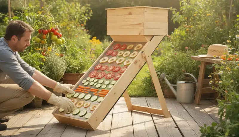 Effizient Dörren mit dem Solar Dörrgerät