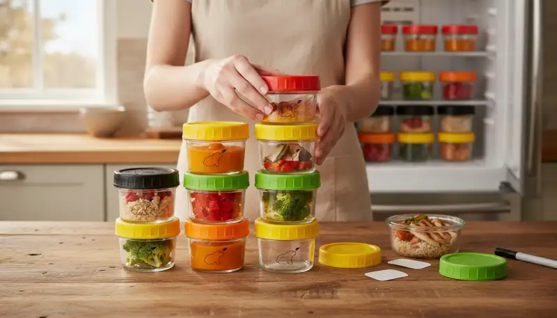 Lebensmittel frisch halten: Glas-Einfrierbehälter