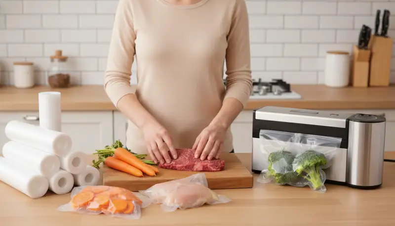 Vakuumierbeutel Rollen richtig nutzen