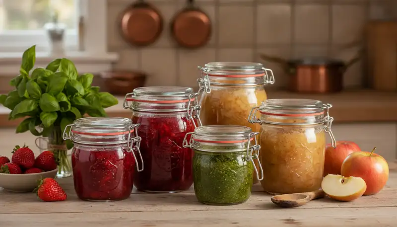 Weck Sturzglas Set: 290ml, 580ml, Deckel
